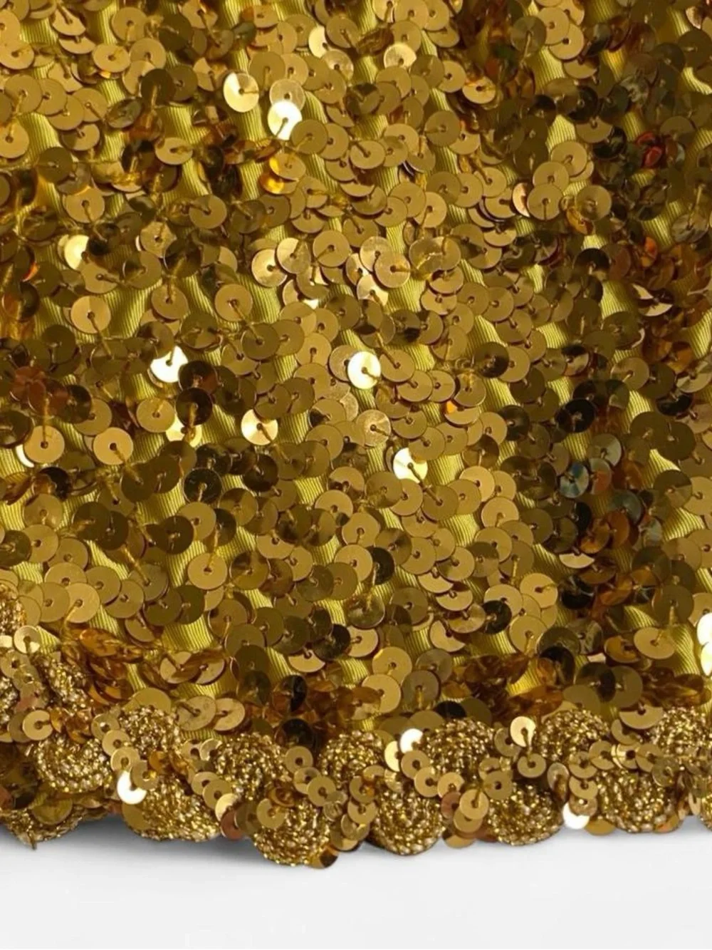 Vintage Cropped Gold Sequin Vest